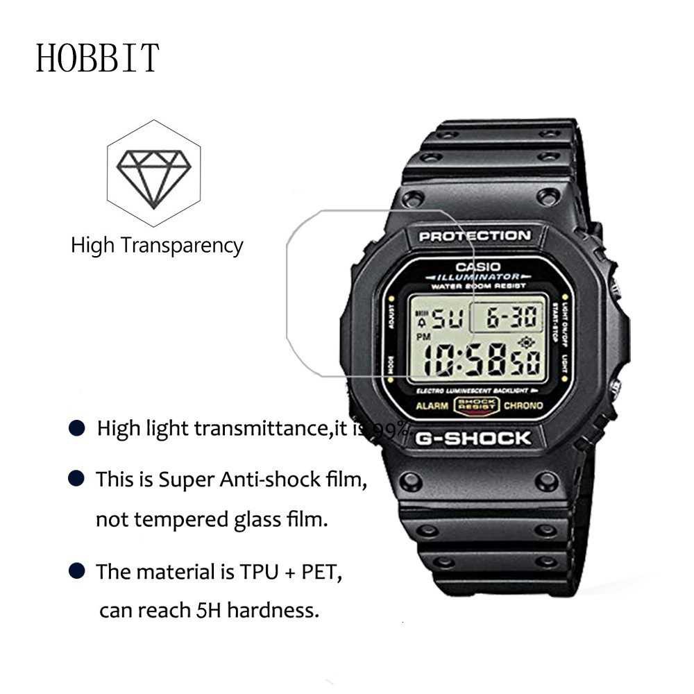 Bộ 3 Miếng Dán Trong Suốt Bảo Vệ Màn Hình Chống Trầy Cho Đồng Hồ Casio Dw5600 Dw5610