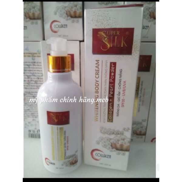 Kem body dưỡng Da Kích Trắng super silk