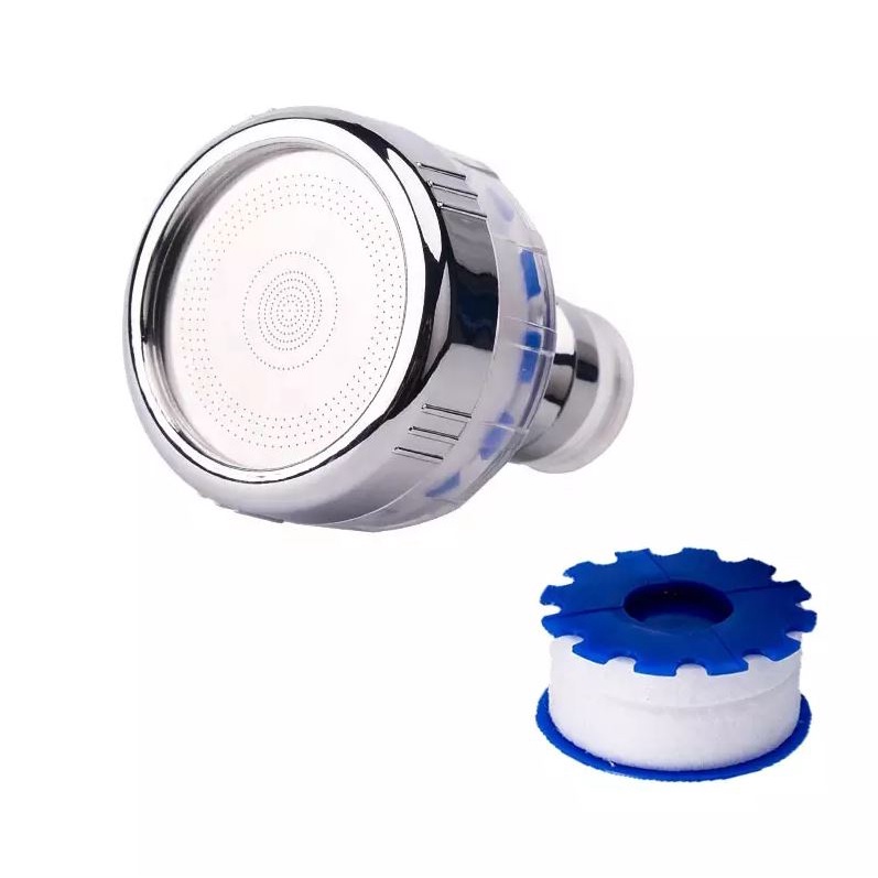 Đầu vòi nối lọc nước sạch cho vòi rửa chén bát ngắn xoay 360 độ lọc tạp chất trong nước nhựa ABS - QM.PK083