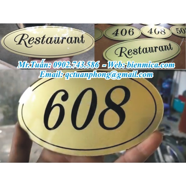 Biển số phòng khách sạn - Biển số phòng chung cư, nhà trọ