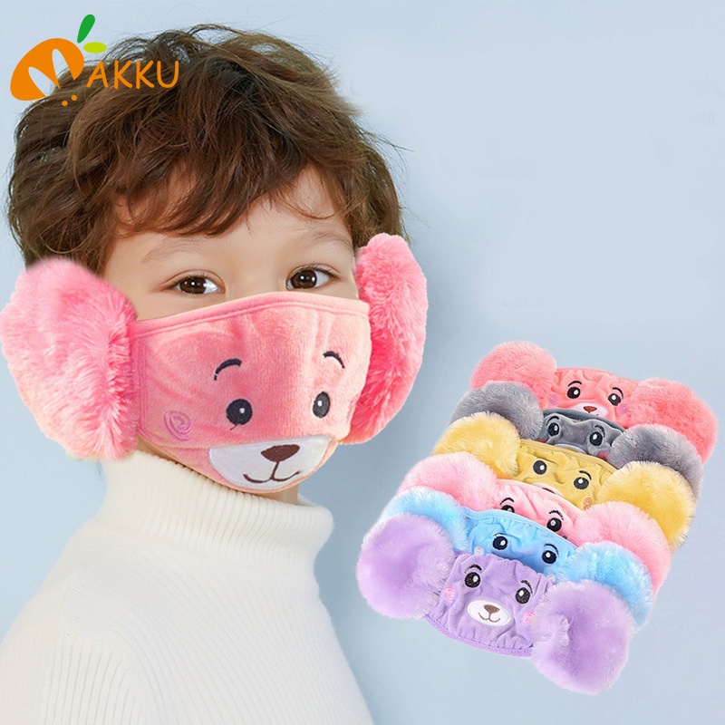 Bịt Tai Hình Gấu Dễ Thương Xinh Xắn Cho Bé akku