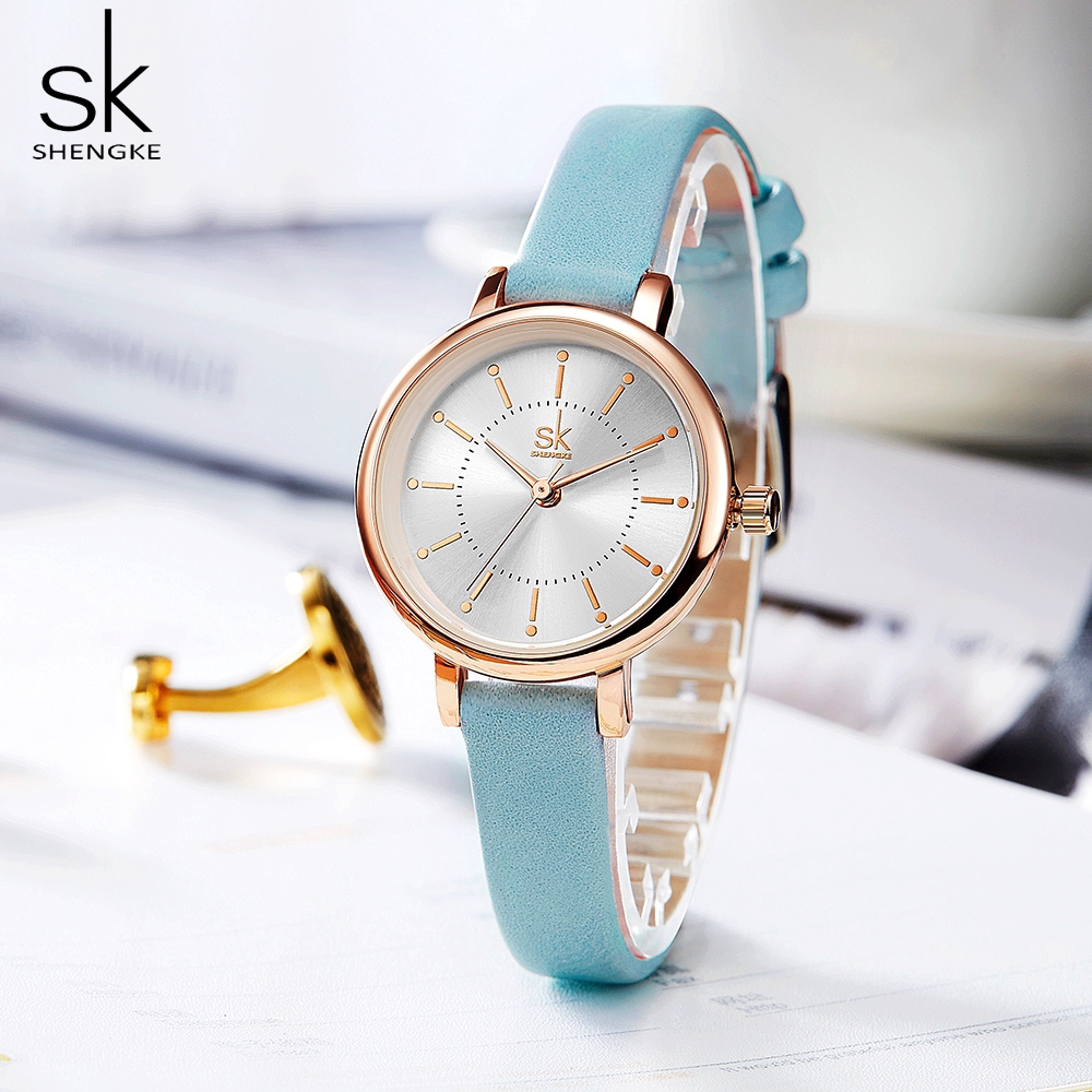 Đồng Hồ Nữ Shengke Kiểu Máy Thạch Anh Dây Đeo Da Thời Trang Cao Cấp | BigBuy360 - bigbuy360.vn