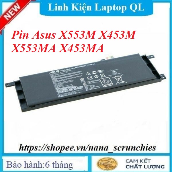 Pin Laptop Asus X553M X453M X553MA X453MA X403M X503M D553M F453 F553M P553 B21N1329