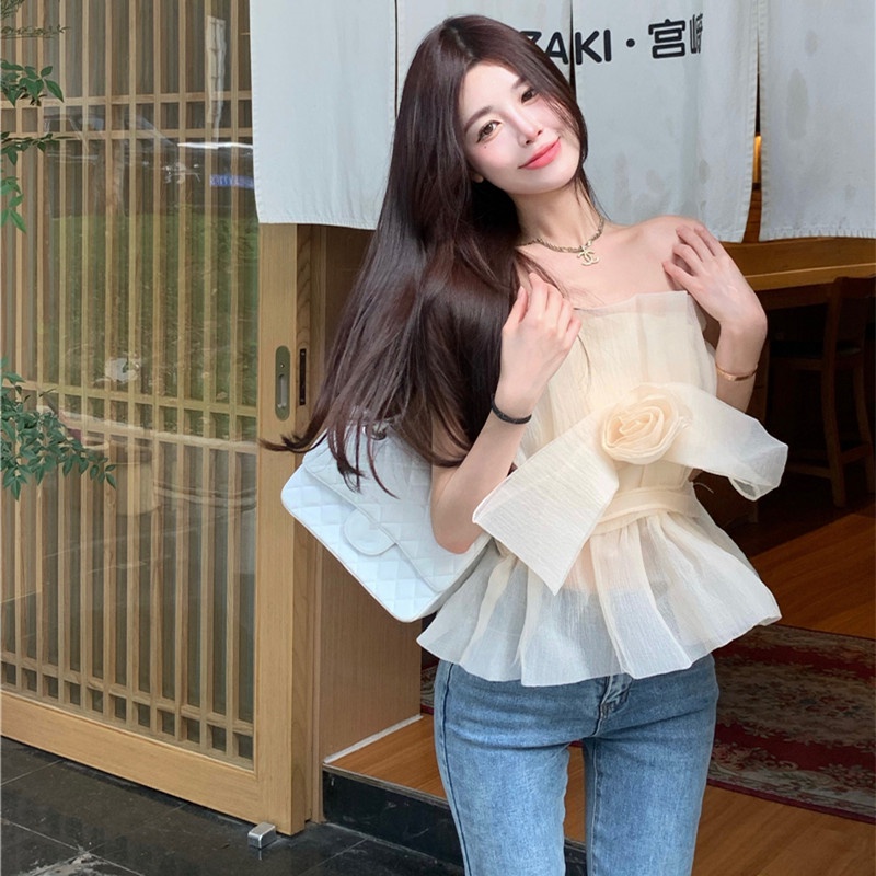 Áo Ống In Hoa Nhỏ Thời Trang Quyến Rũ