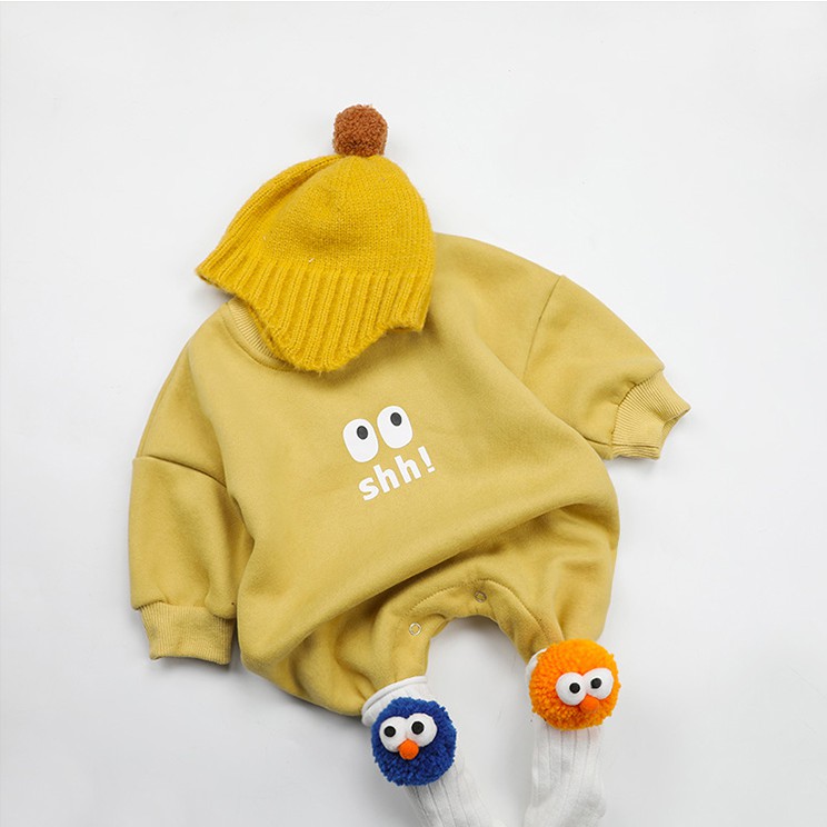 Jumpsuit hình đôi mắt dễ thương thích hợp cho bé