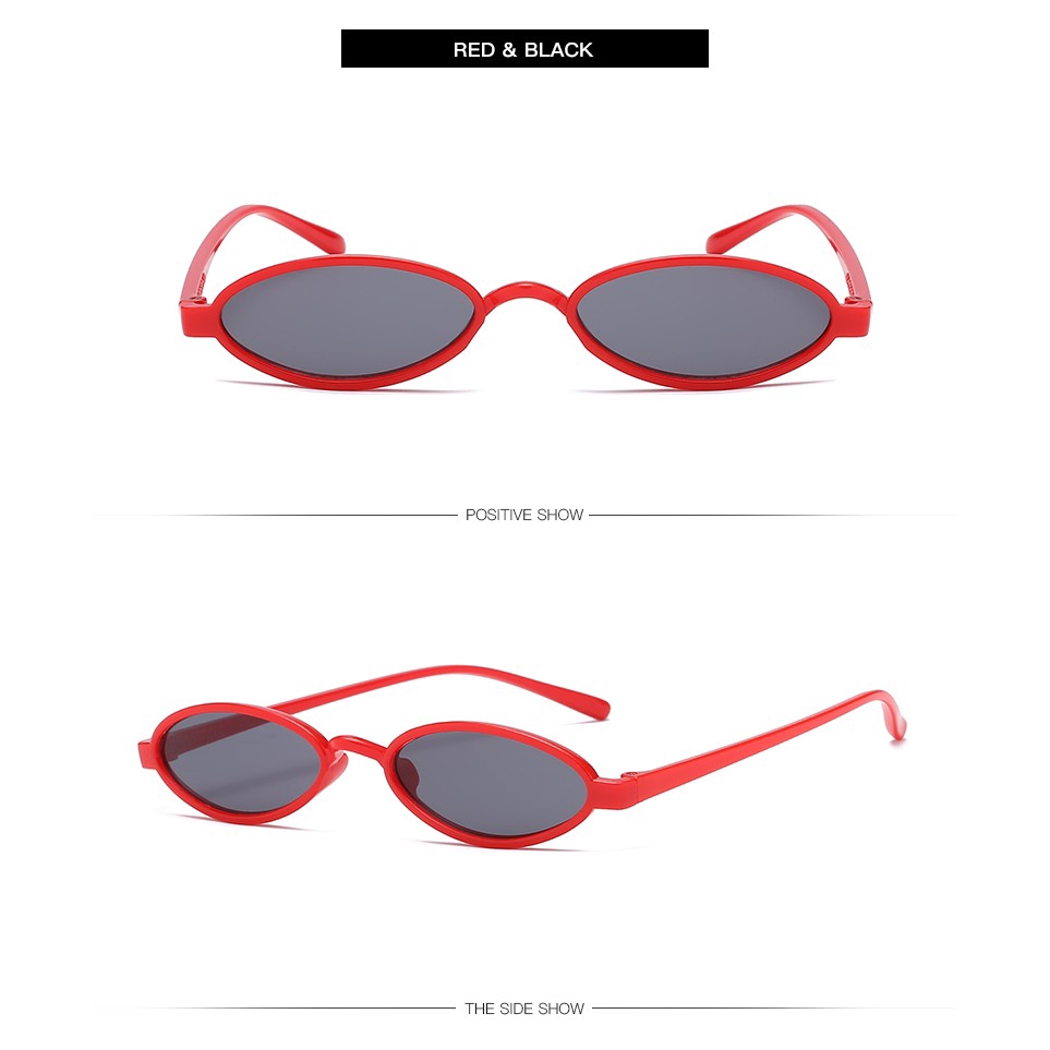 Kính Râm Samjune 15987 Gọng Hình Oval Phong Cách Vintage Cho Phụ Nữ