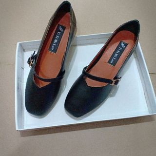 Giày mũi vuông style hàn quốc (ảnh thật )