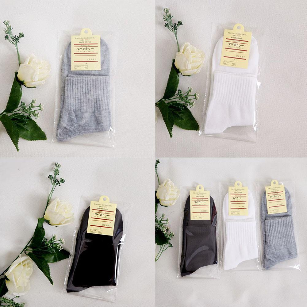 Vớ Cotton Thể Thao Khử Mùi Thấm Hút Mồ Hôi Màu Trơn Kiểu Dáng Thể Thao Q3O8
