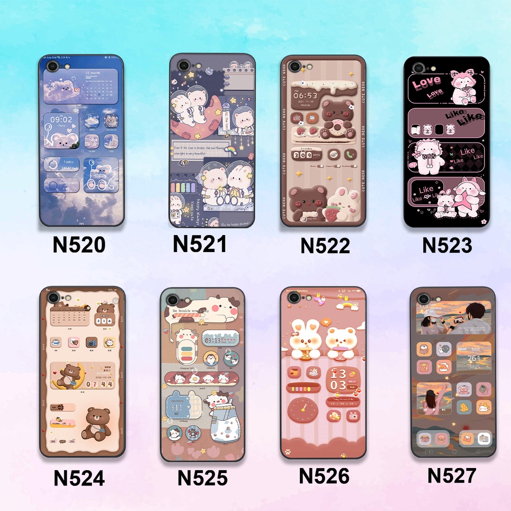 Ốp Iphone 6/6S/6 Plus/6S Plus/7/8/7Plus/8Plus bộ hình gấu , thỏ hồng cute dễ thương giá rẻ siêu bền