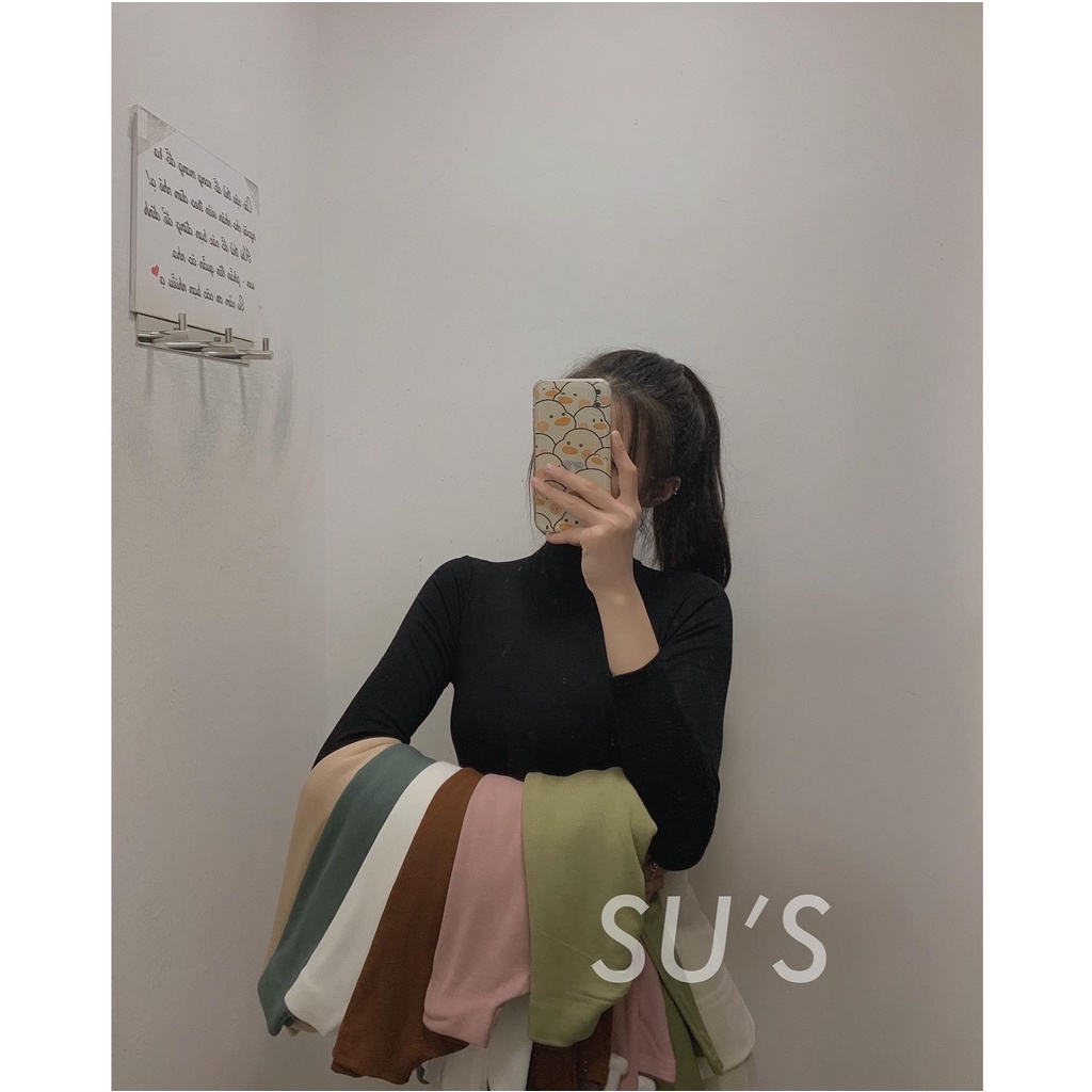 Áo giữ nhiệt cổ leo (có loại lót bông) A1106 và A2074 SUSTORE