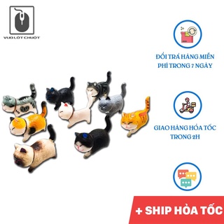 Mô hình mèo (Bộ 9 con) trang trí bàn làm việc, tiểu cảnh, taplo xe hơi cực đáng yêu