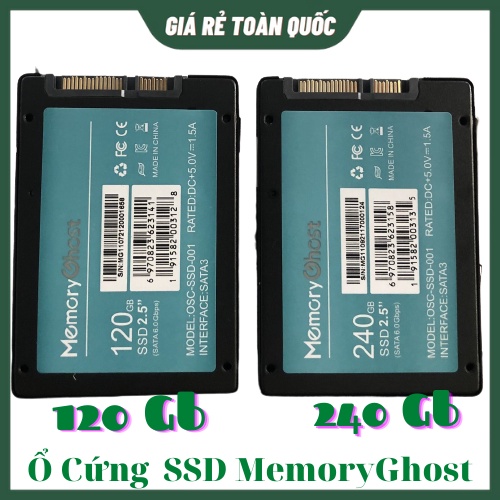 Ổ Cứng SSD 120GB, 240GB MemoryGhost – Chính Hãng, BH 36 Tháng