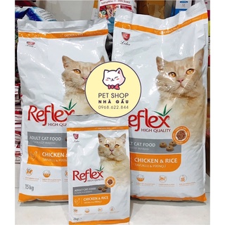Hạt reflex adult chicken and rice cho mèo 15kg