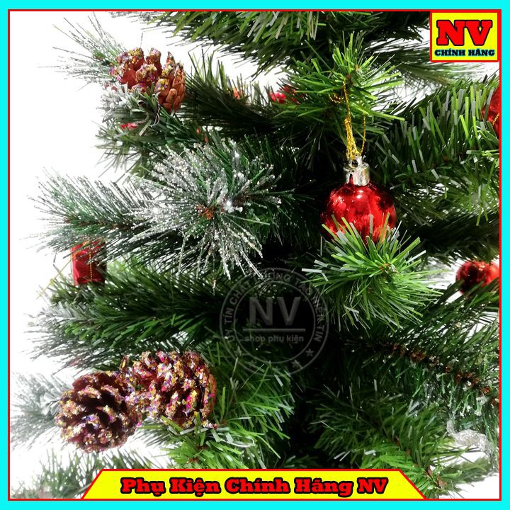Cây Thông Noel Mini Để Bàn Phủ Tuyết Tặng Kèm Trái Thông Quả Châu Và Ngôi Sao Trang Trí