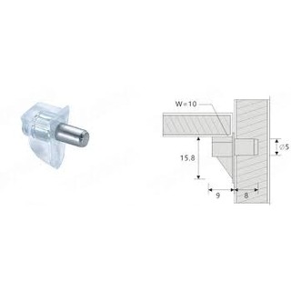 Bộ 10 chốt đỡ kệ có bọc nhựa