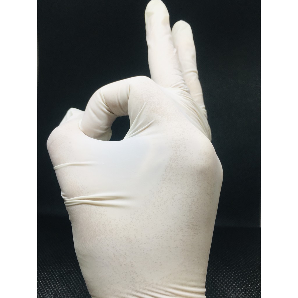 Găng Tay Cao Su Y Tế HTC Gloves Chưa Tiệt Trùng   Không Bột Full Size