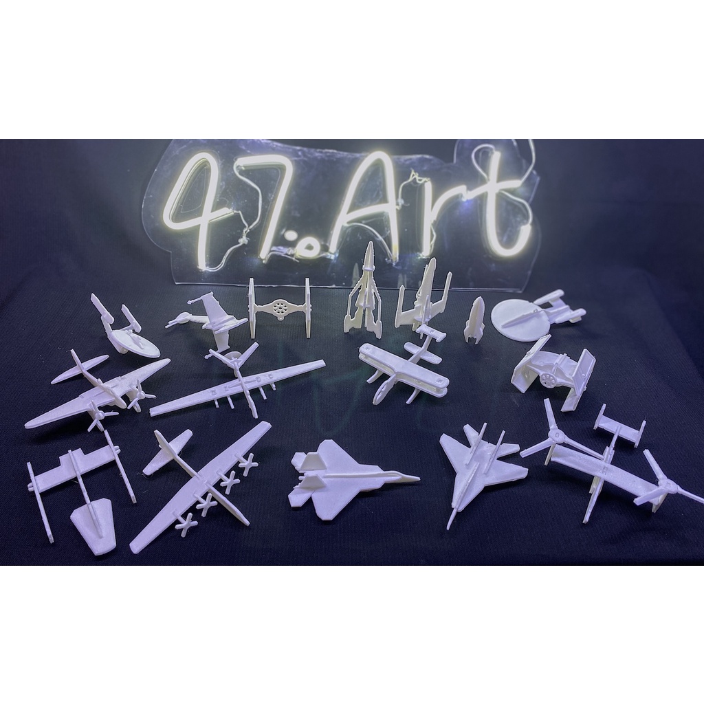 Kit 2D - Mô Hình Máy bay, Tàu vũ trụ  máy bay thế chiến, phi cơ, tàu vũ trụ starwar nhiều màu