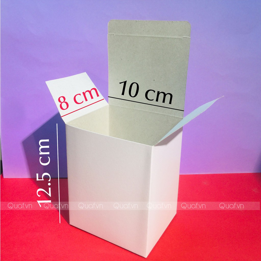 Hộp bìa duplex màu trắng đựng hàng - 250 G/M2