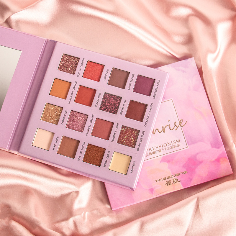 (hàng Mới Về) Bảng Phấn Mắt 16 Màu Lì Lấp Lánh Trang Điểm Cho Nữ | BigBuy360 - bigbuy360.vn