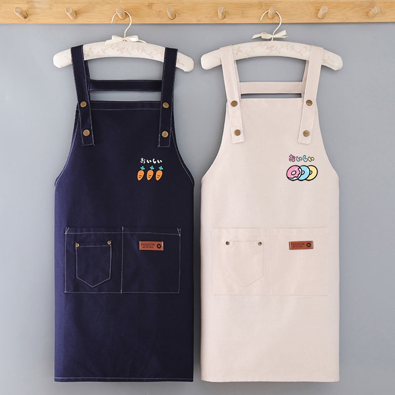 Tạp Dề Cotton Nguyên Chất Chống Dầu Chống Bẩn Thoáng Khí Phong Cách Mới Mùa Hè Cho Nữ