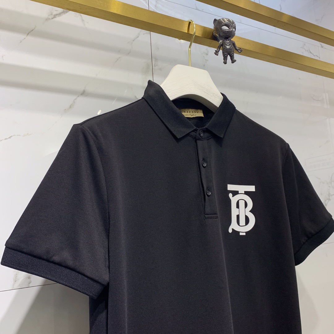 Bu1berr1 Áo thun polo in logo thời trang mùa hè năng động cho nam | BigBuy360 - bigbuy360.vn