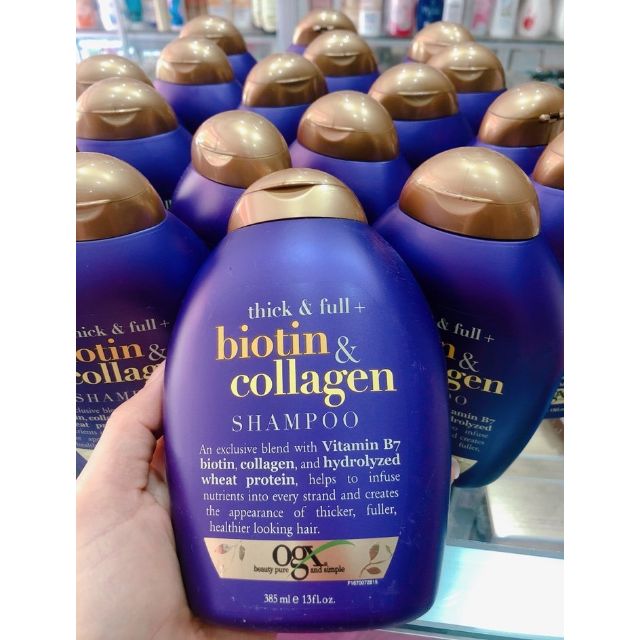 Bộ dầu gội, xả chống rụng và kích thích mọc tóc Thick & Full Organix Biotin & Collagen của Mỹ