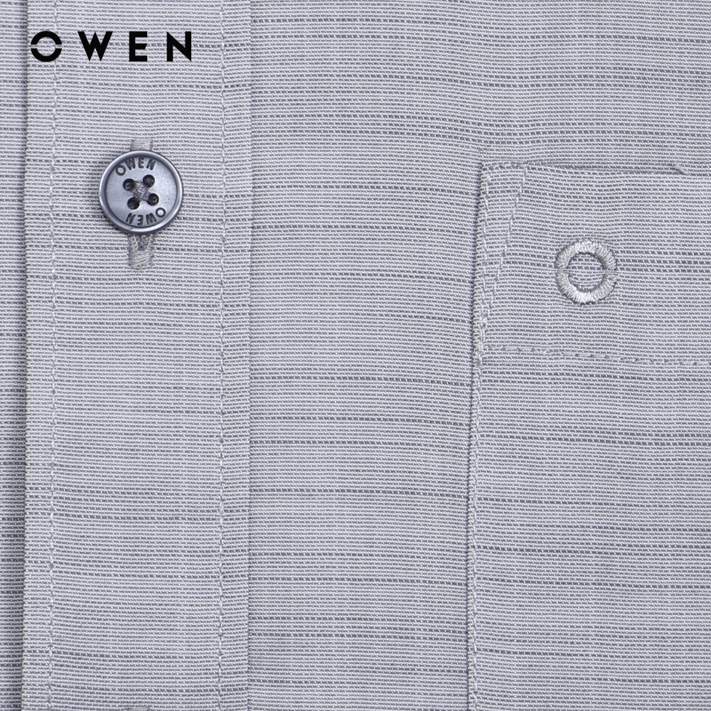Áo sơ mi Nam dài tay Owen Regular Fit Bamboo Xanh bạc hà trắng - AR220905DT