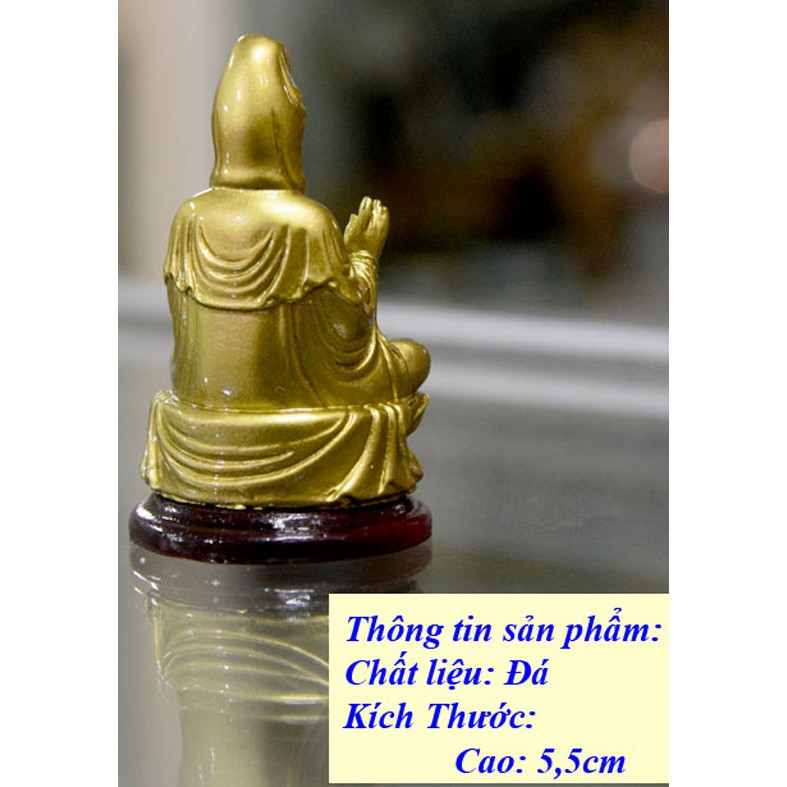Tượng Quan Thế Âm Bồ Tát cao 5cm GIÁ TỐT NHẤT THỊ TRƯỜNG