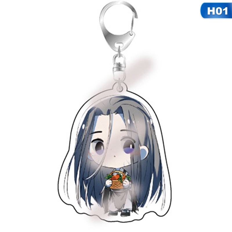 flowersqueen Móc chìa khóa mặt hình các nhân vật hoạt hình Trung Hoa độc đáo