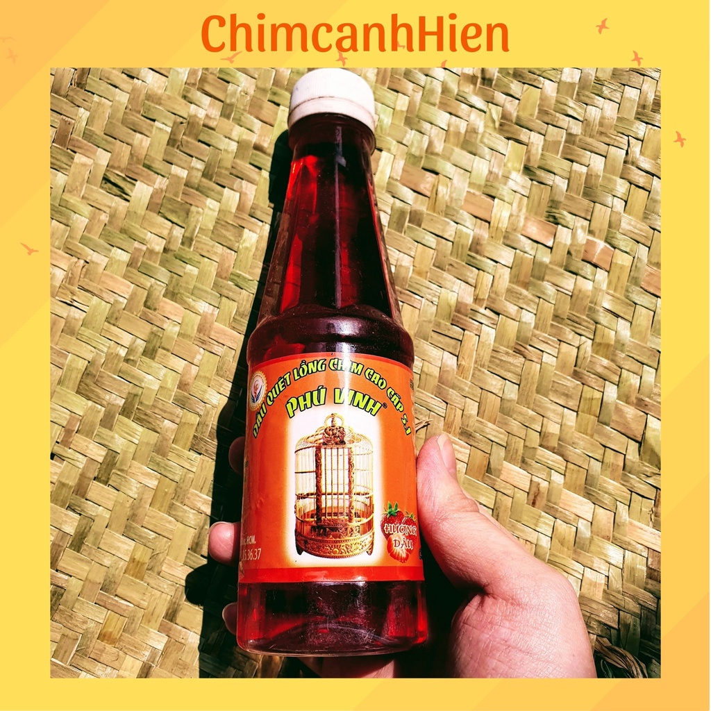 Nhớt dầu quét lồng chim cao cấp Phú Vinh - 250ml