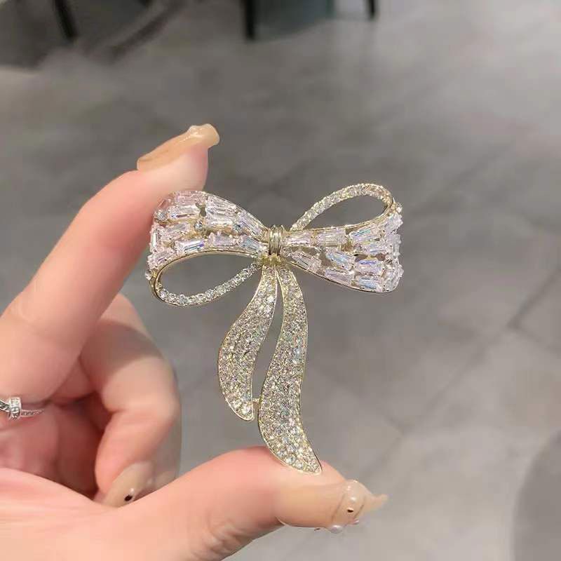 Kathy's Shop - Ghim trâm cài áo thời trang đính đá chiếc nơ, cành hoa ...