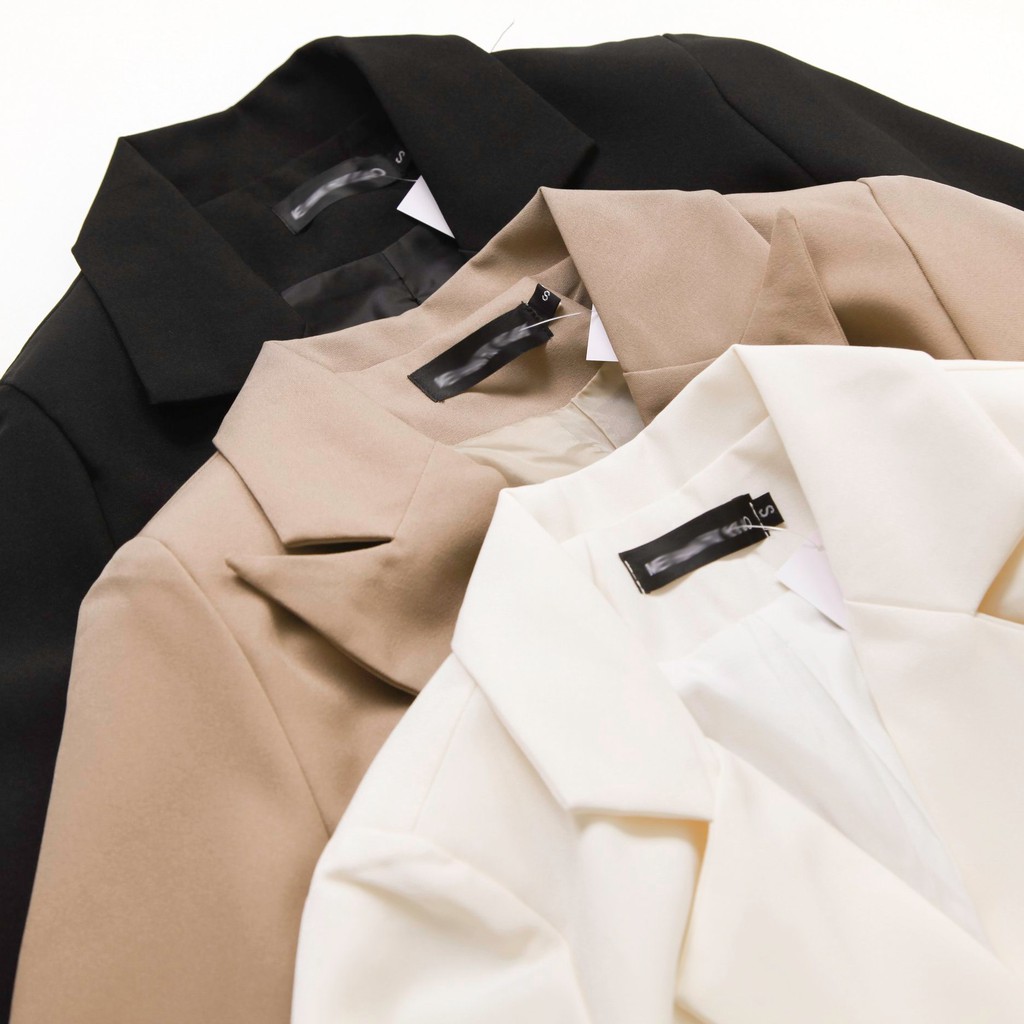 Áo khoác Blazer nữ nịt dây đẹp phong cách Edso77085 | BigBuy360 - bigbuy360.vn