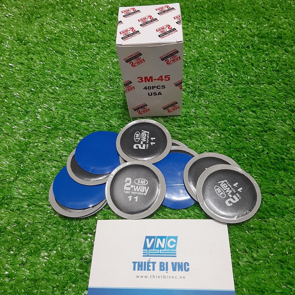 Hộp 40 miếng vá săm lốp ô tô, xe máy 3M 2way11