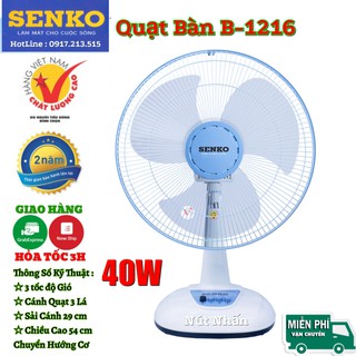 QUẠT SENKO ĐỂ BÀN B1216 ( Cánh 30 cm )