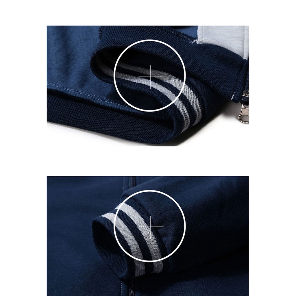 Bộ áo khoác ngoài dài tay + quần dài thời trang nam size M-4XL #D10 chất lượng cao