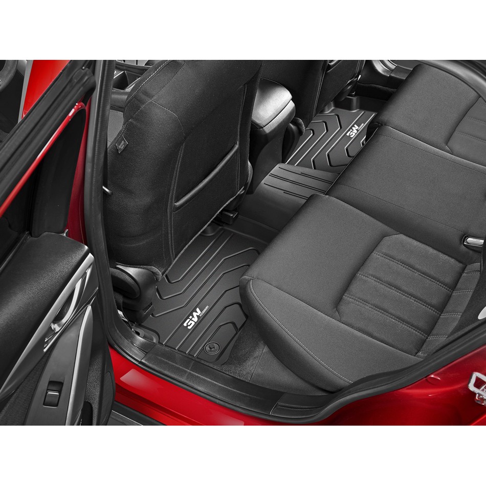 Thảm lót sàn ô tô MAZDA CX5 (2015+) Nhãn hiệu Macsim 3W chất liệu nhựa TPE đúc khuôn cao cấp - màu đen