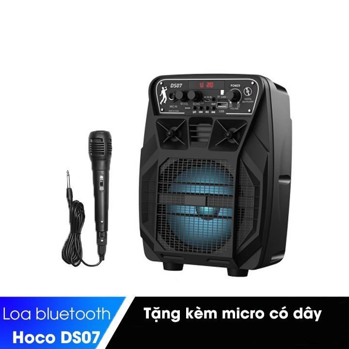 Loa Bluetooth Karaoke HOCO DS07 tặng kèm 1 micro có dây