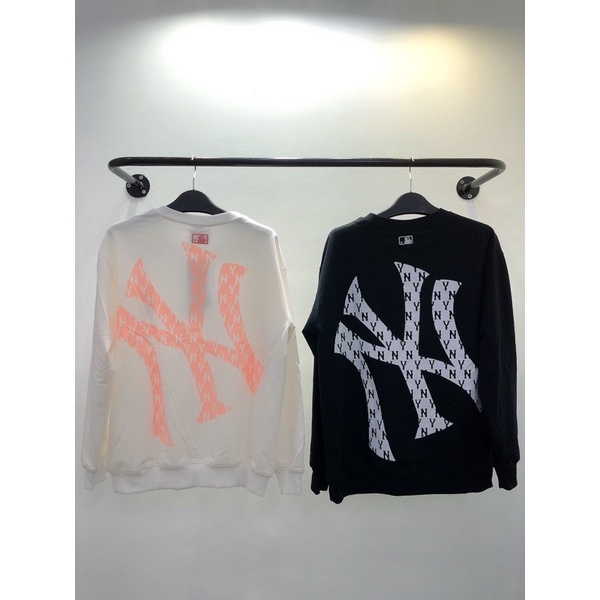 Áo nỉ Sweatshirt Mlb monogram back big logo overfit cao cấp