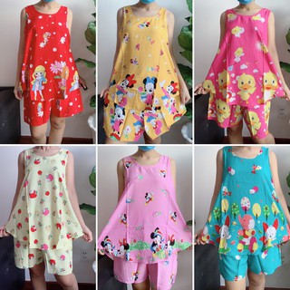 Bộ đùi mặc nhà tole 2 da mát và mịn 60-65kg
