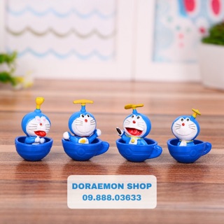 Bộ Mô Hình Mini Doremon Doraemon Ngồi Cốc