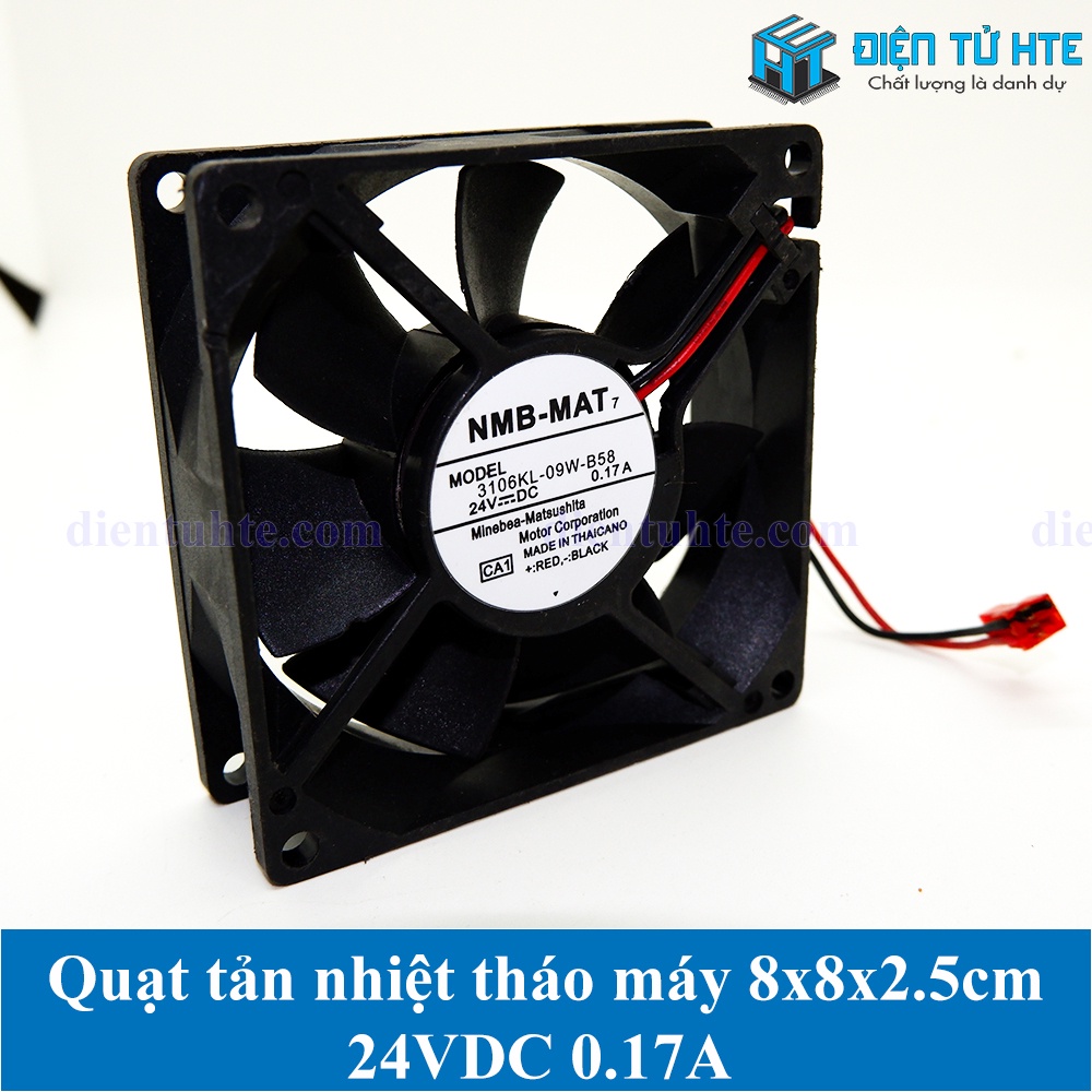 Quạt tản nhiệt tháo máy 24V 0.17A 8x8x2.5cm [CN2]