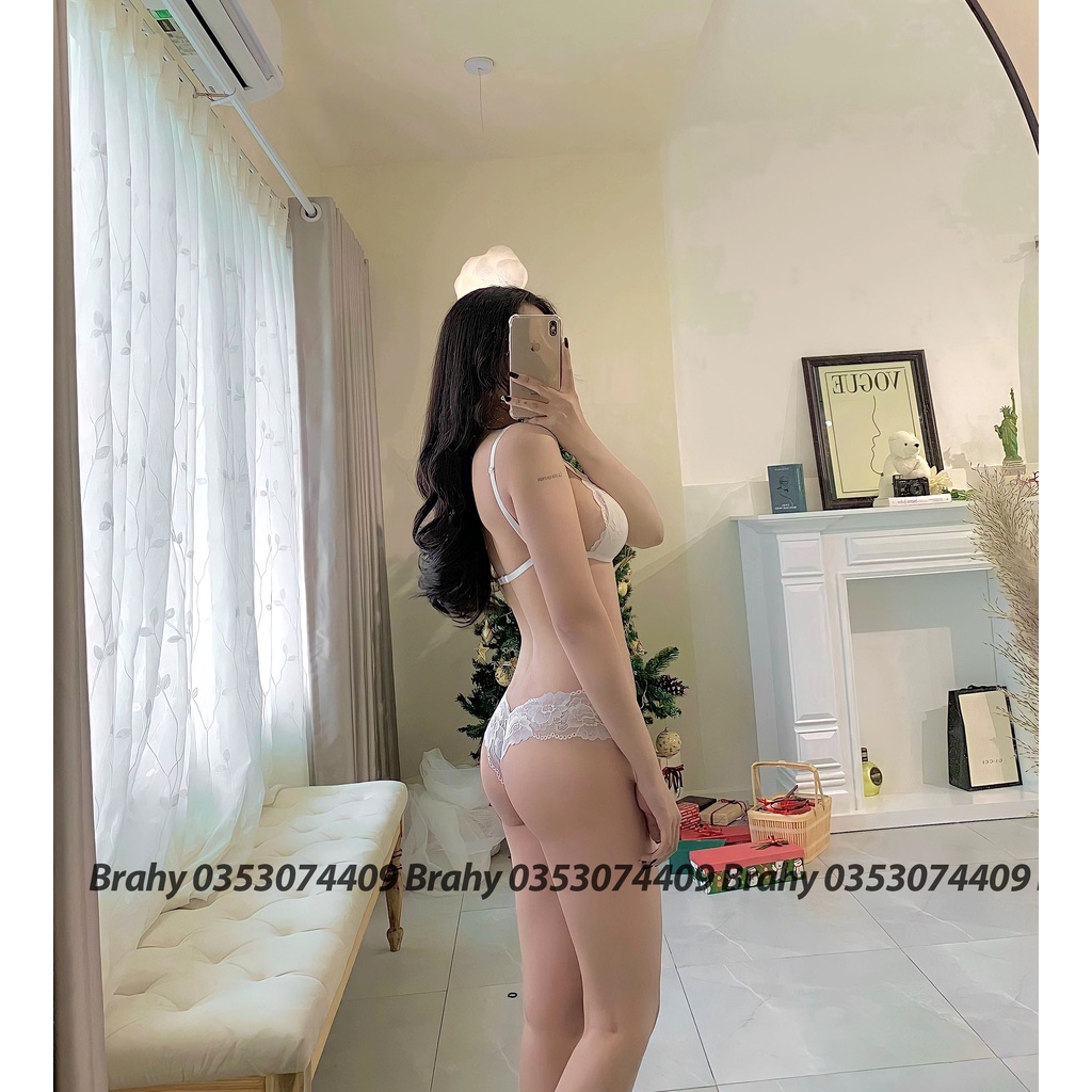 Đồ lót nữ trắng sexy vải ren cao cấp hàng thiết kế có giới hạn BRAHY 080 | BigBuy360 - bigbuy360.vn