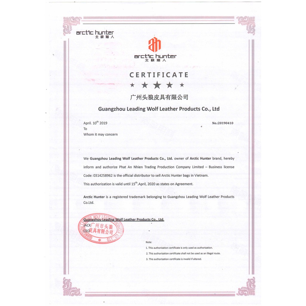 Balo ARCTIC HUNTER chống thấm nước