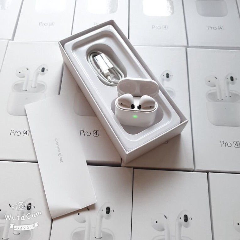 Tai nghe airpods pro 4  ⚡ CHÍNH HÃNG ⚡ Airpod pro 4 bluetooth TWS 5.0 phiên bản nâng cấp giới hạn PKVN