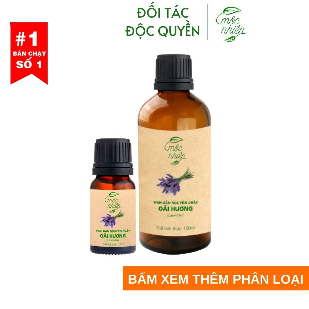 Tinh dầu Oải Hương Mộc Nhiên nguyên chất có kiểm định| Lavender 10ml, 100ml