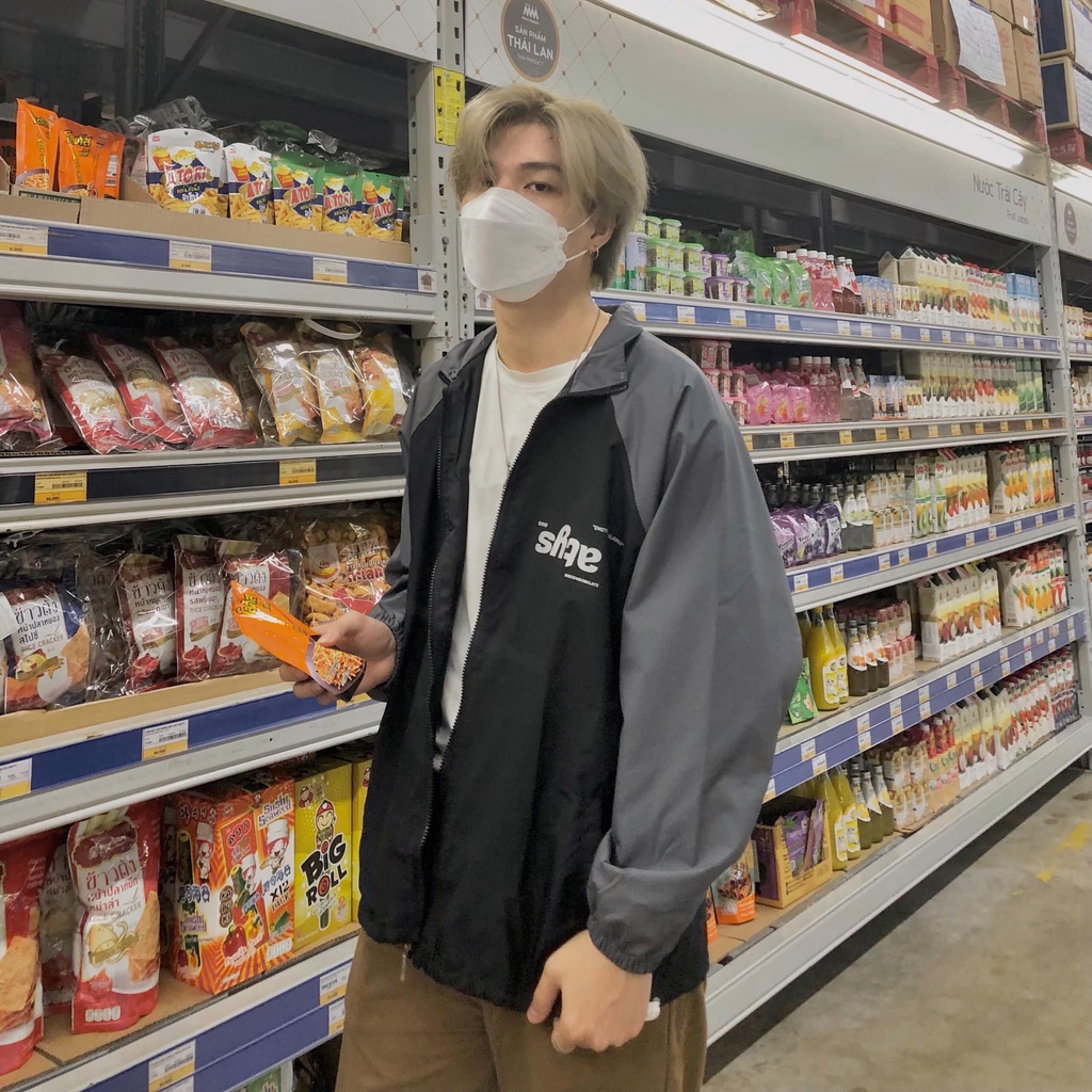 Áo khoác dù local brand Jacket ATYS phối màu form rộng unisex nam nữ phong cách ulzzang - Gin Store