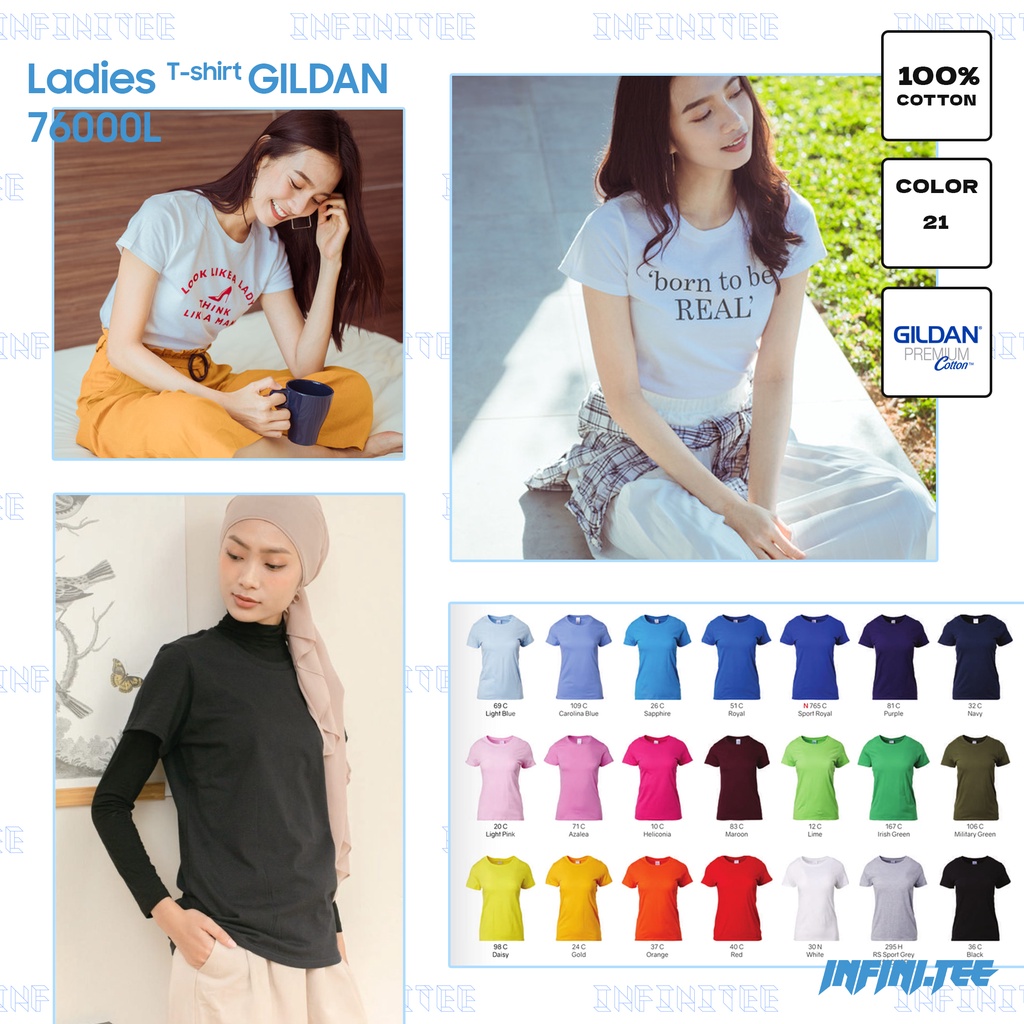 Áo thun trơn Nữ INFINITEE- 76000L Premium 100% Cotton