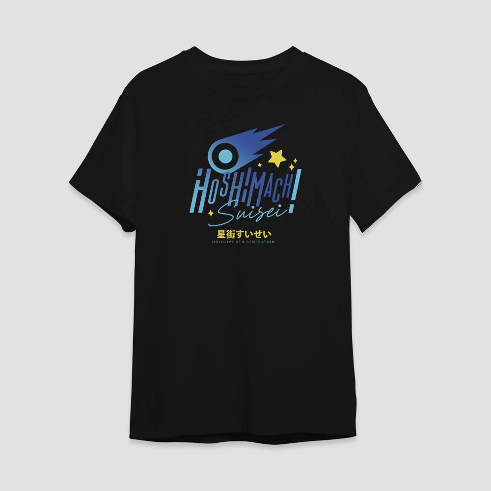 Áo thun unisex tay ngắn dáng rộng in hình Hololive Hoshimachi Suisei 2022