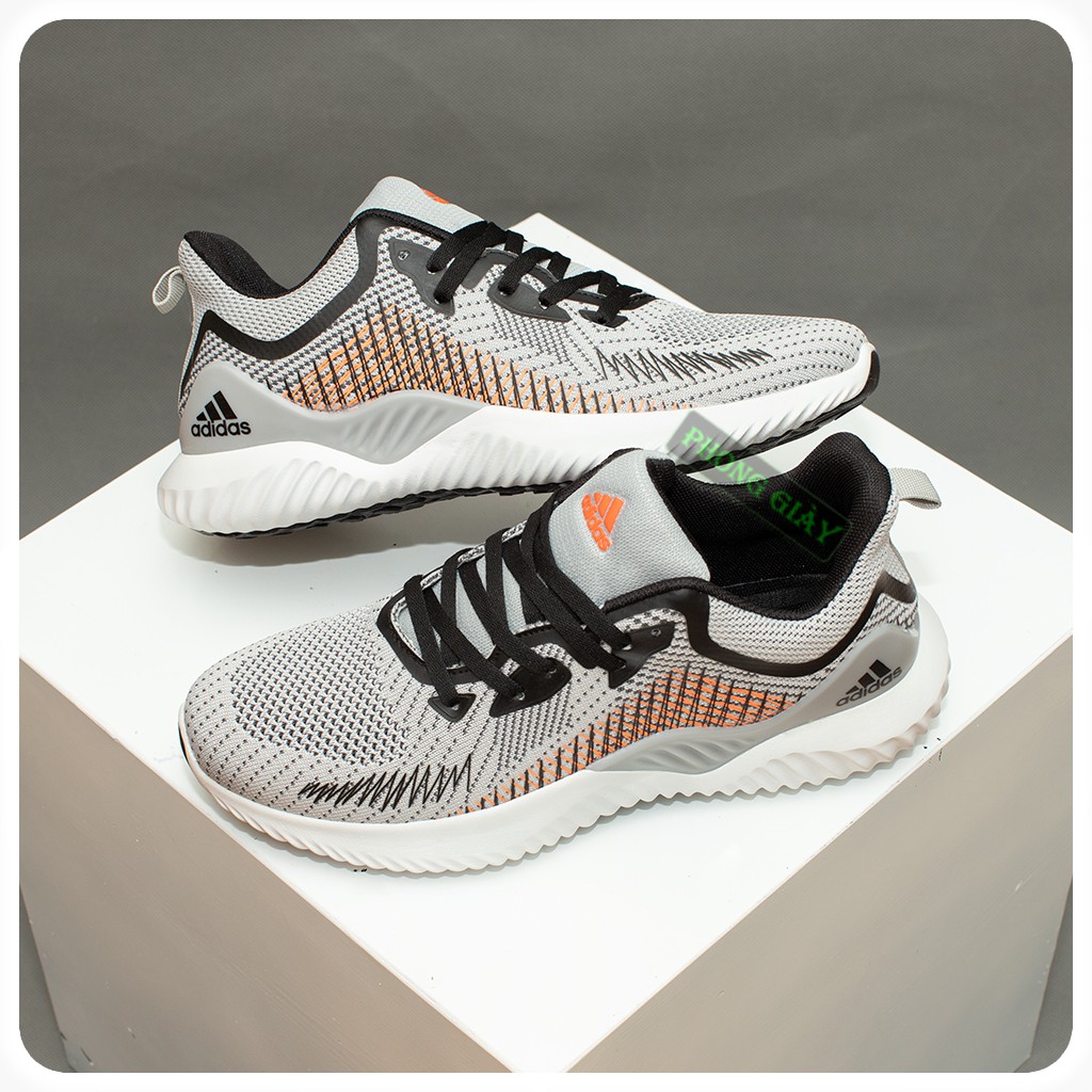 Giày sneaker nam giày thể thao nam Alphabounce D58 màu ghi fullbox