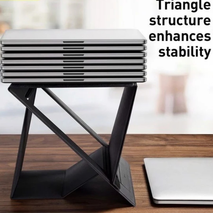 Đế giữ Macbook/Laptop xếp gọn đa dụng Baseus Ultra High Folding Laptop Stand - LV905-BK